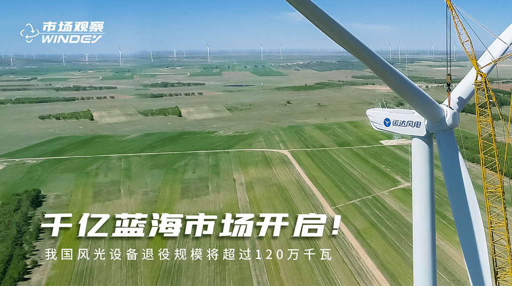 【市场观察】 千亿蓝海市场开启：我国风光设备退役规模将超过120万千瓦