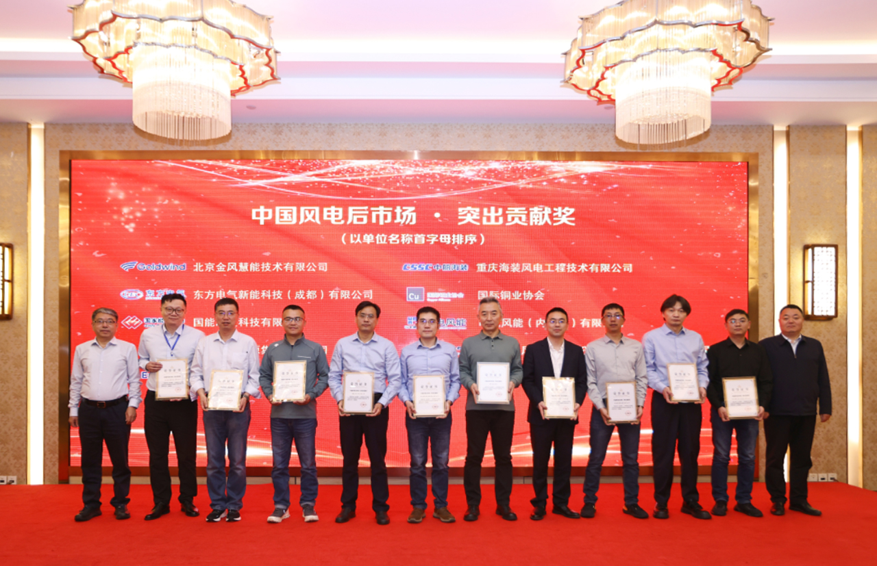 【喜报】918博天娱乐股份荣获&ldquo;中国风电后市场&middot;突出贡献奖&rdquo;